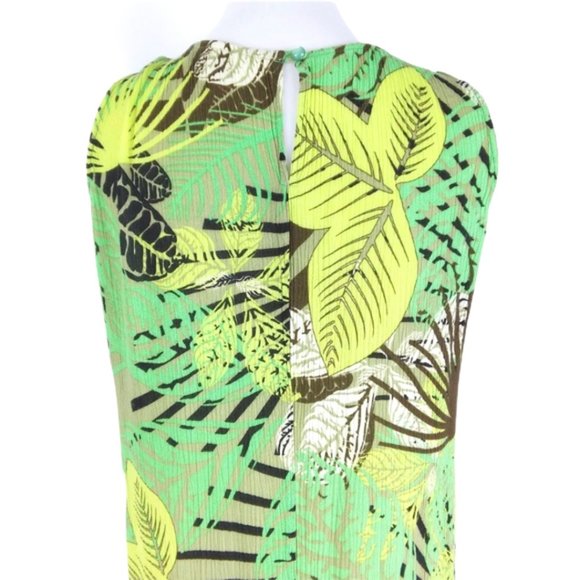 Dressbarn Maxi Dress Sleeveless Green Floral Sz 8 - Picture 7 of 9